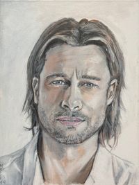 Portraitgem&auml;lde Brad Pitt